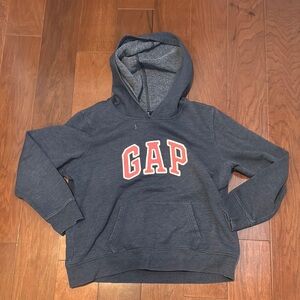 GAP worn in navy Hoodie with pink logo size XL women’s oversized medium